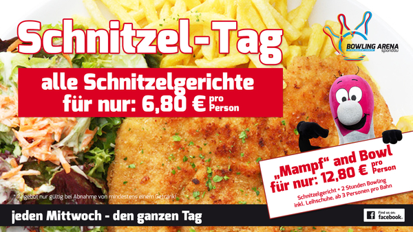 Schnitzel-Tag - Bowlingarena Spandau